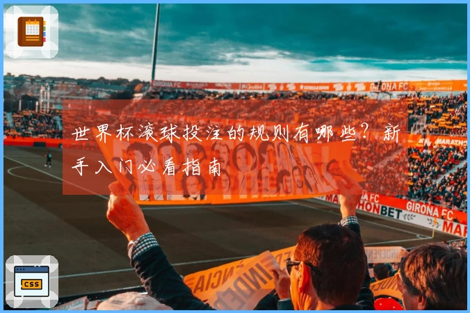 世界杯滚球投注的规则有哪些？新手入门必看指南